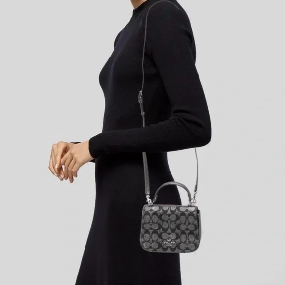 Coach Black and Gray Crossbody Bag